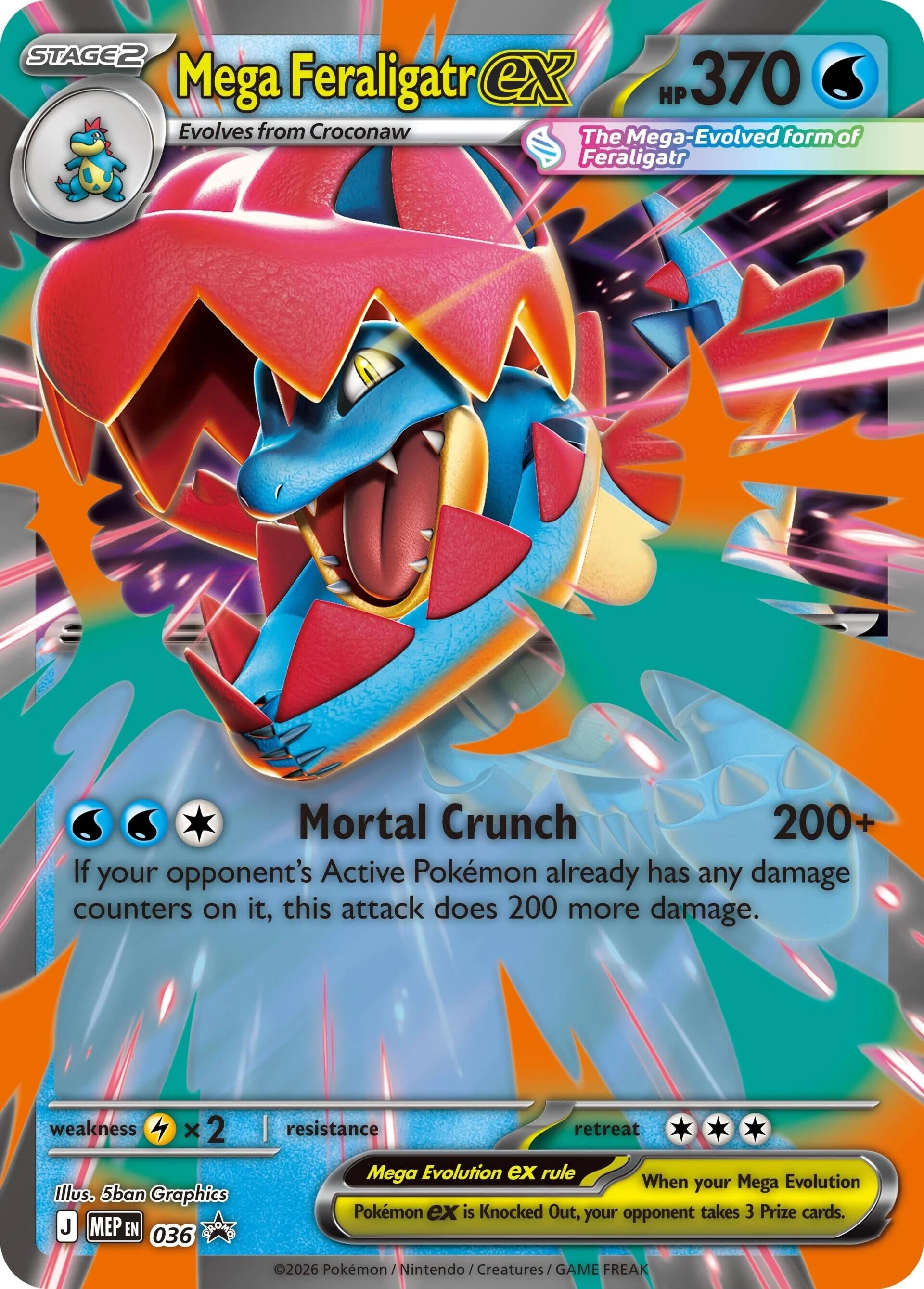 Image for Mega Feraligatr ex - 036 - Pokemon