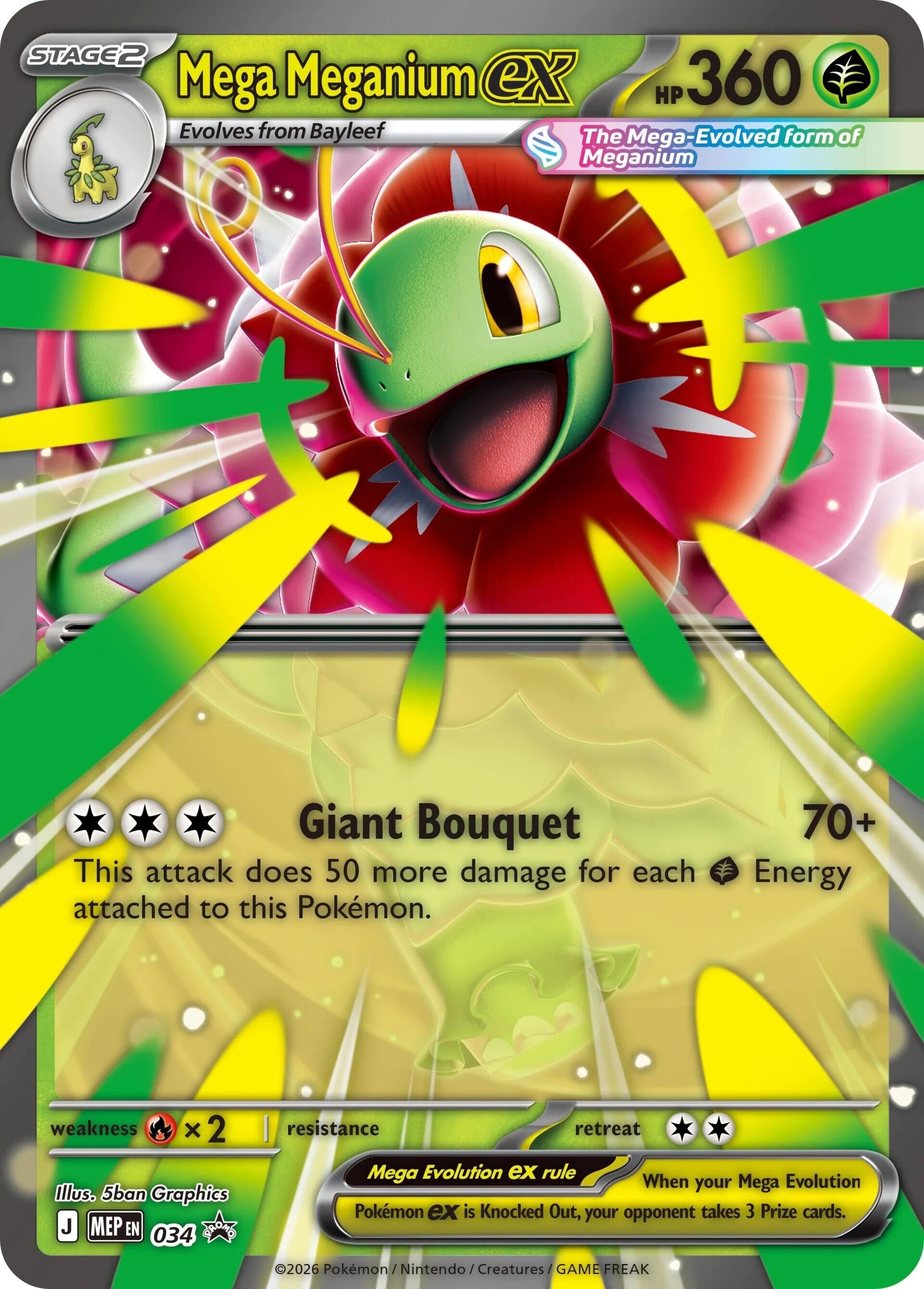 Image for Mega Meganium ex - 034 - Pokemon