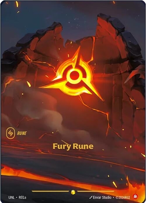 Image for Fury Rune (R01a) - Riftbound: League of Legends Trading Card Game
