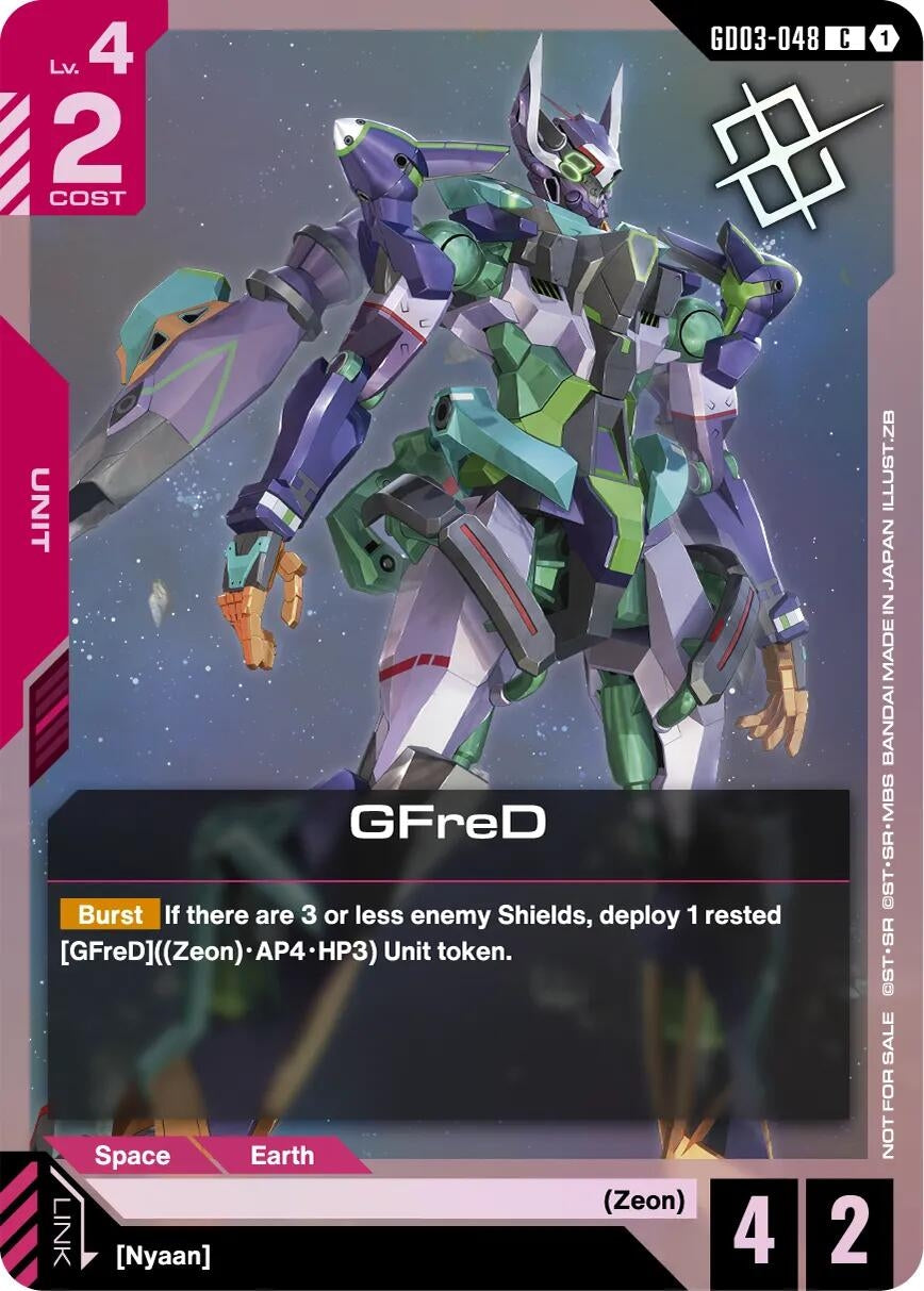 Image for GFreD (Judge Pack 02) - Gundam Card Game