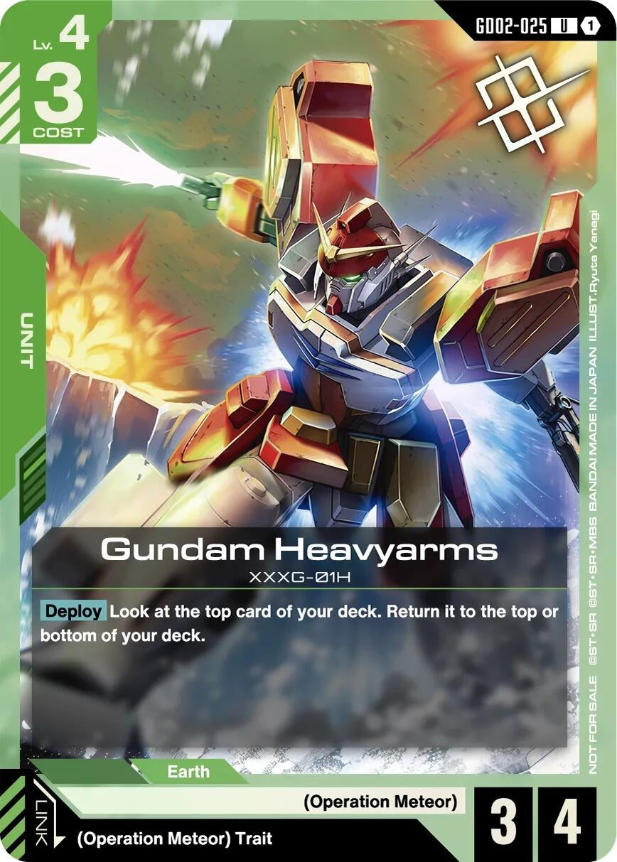 Image for Gundam Heavyarms (Judge Pack 02) - Gundam Card Game