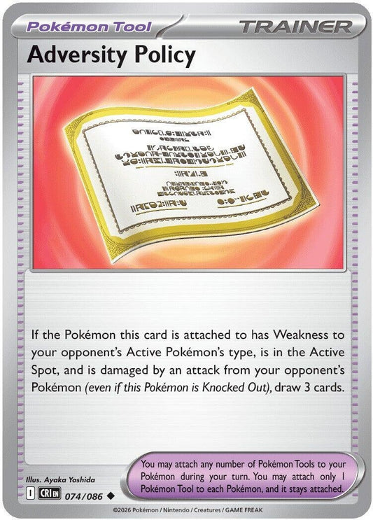 Image for Adversity Policy - Pokemon
