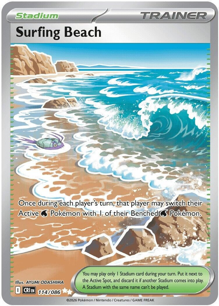 Image for Surfing Beach - Pokemon
