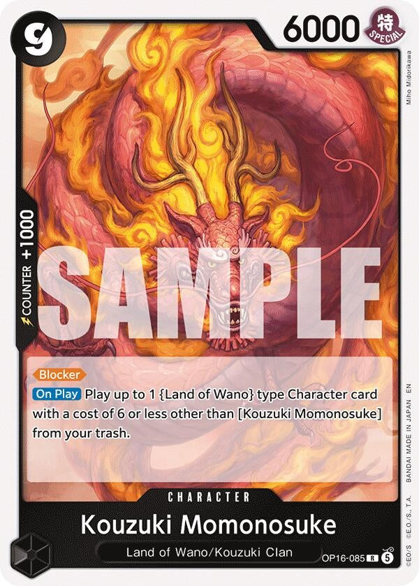 Image for Kouzuki Momonosuke (085) - One Piece Card Game