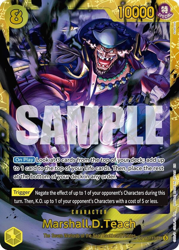 Image for Marshall.D.Teach (119) - One Piece Card Game