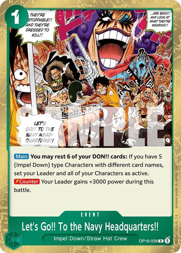 Image for Let's Go!! To the Navy Headquarters.. - One Piece Card Game