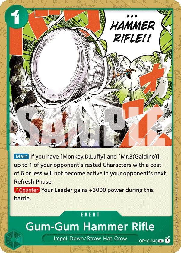Image for Gum-Gum Hammer Rifle - One Piece Card Game