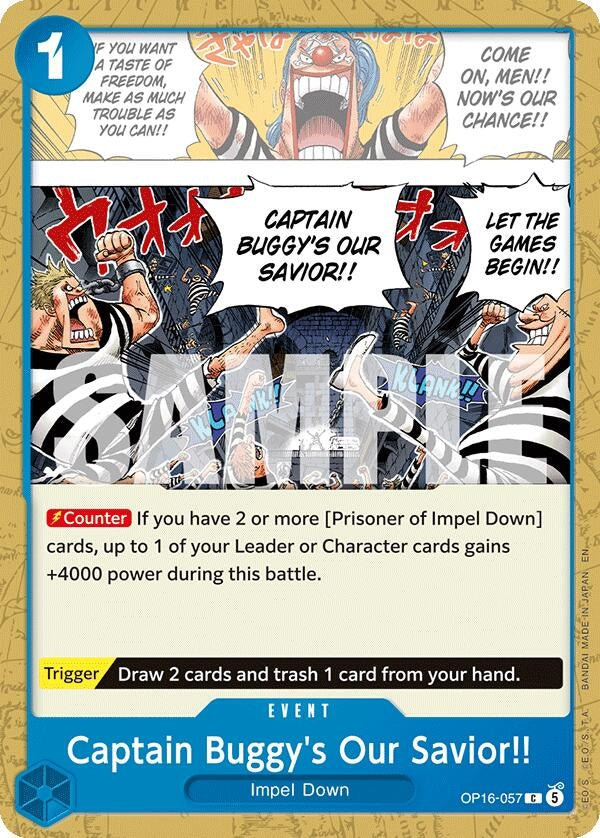 Image for Captain Buggy's Our Savior!! - One Piece Card Game