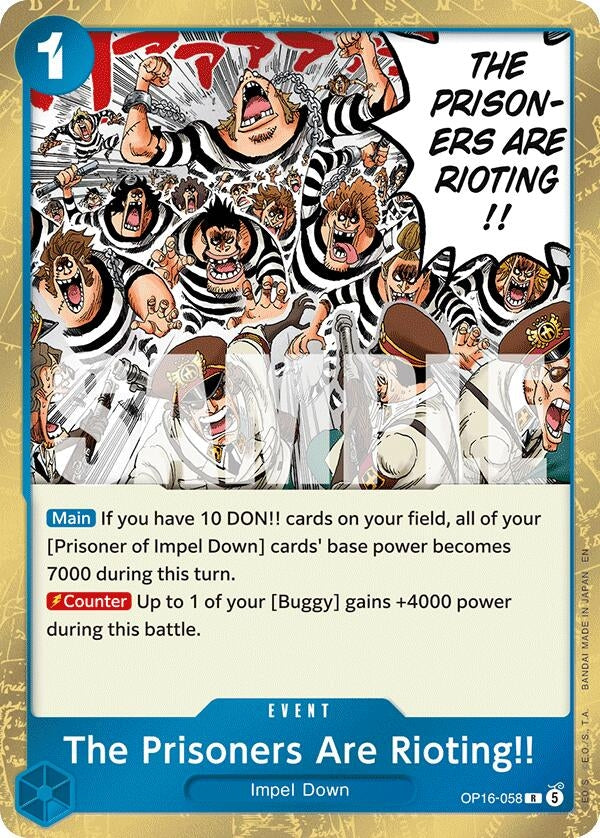 Image for The Prisoners Are Rioting!! - One Piece Card Game