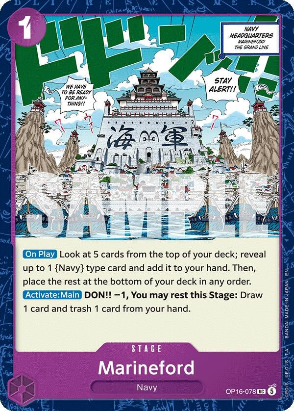 Image for Marineford - One Piece Card Game