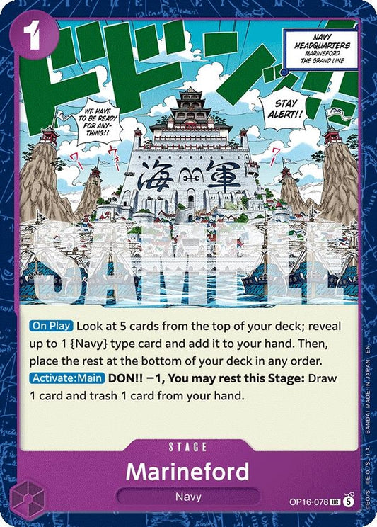 Image for Marineford - One Piece Card Game