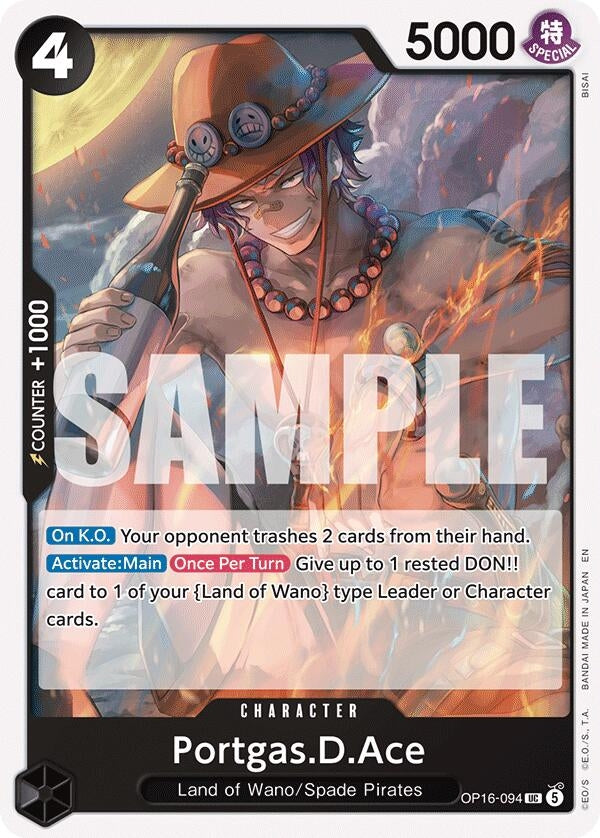 Image for Portgas.D.Ace (094) - One Piece Card Game