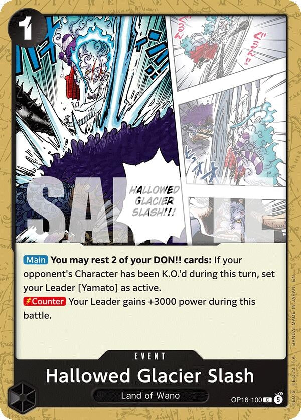 Image for Hallowed Glacier Slash - One Piece Card Game