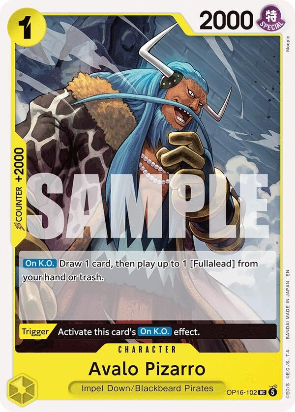 Image for Avalo Pizarro - One Piece Card Game