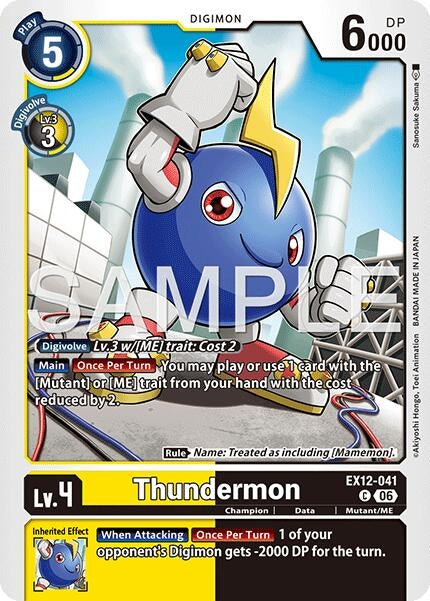 Image for Thundermon - Digimon Card Game