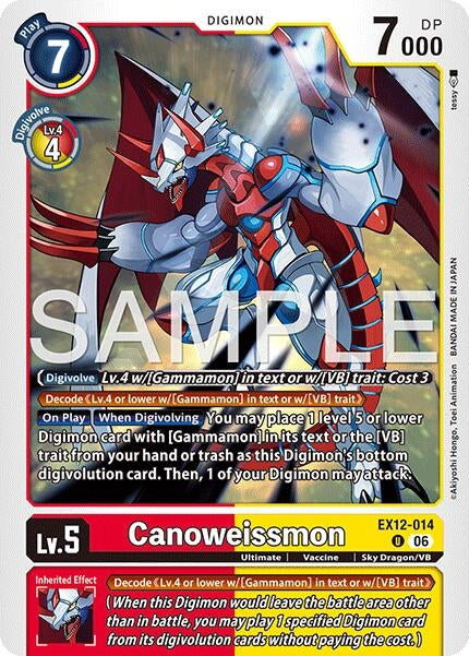 Image for Canoweissmon - Digimon Card Game