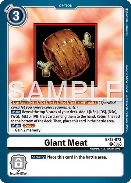 Image for Giant Meat - Digimon Card Game