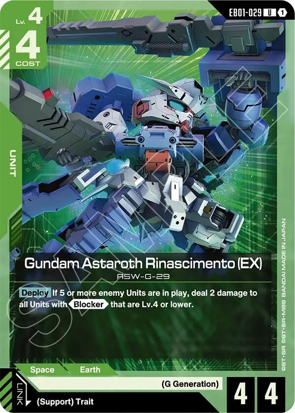 Image for Gundam Astaroth Rinascimento (EX) - Gundam Card Game