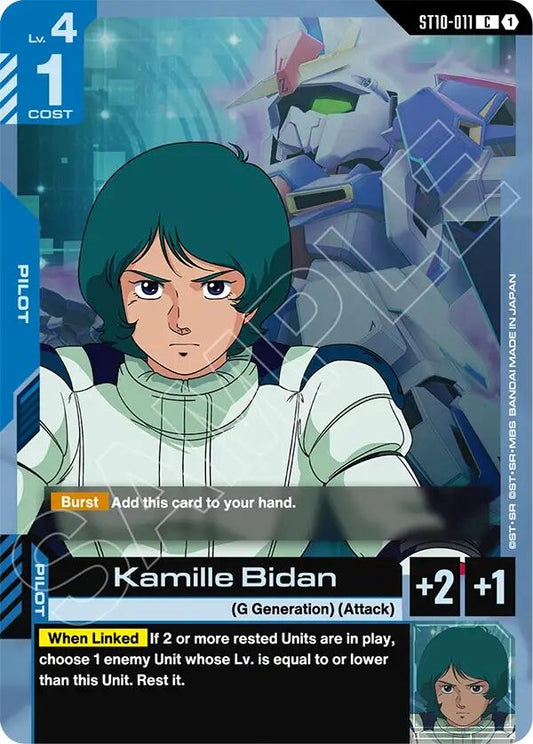 Image for Kamille Bidan (ST10) - Gundam Card Game