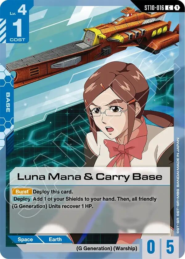 Image for Luna Mana & Carry Base (ST10) - Gundam Card Game