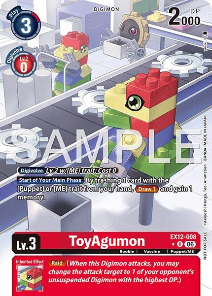 Image for ToyAgumon (Box Topper) - Digimon Card Game