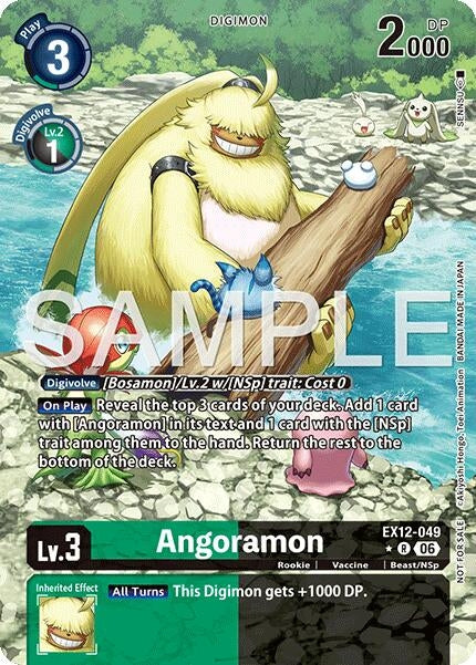 Image for Angoramon (Box Topper) - Digimon Card Game