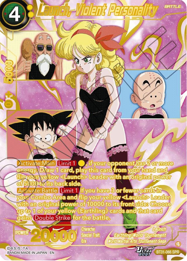 Image for Launch, Violent Personality (SPR) - Dragon Ball Super: Masters