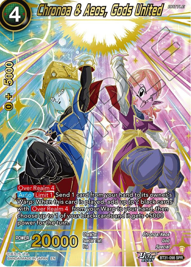 Image for Chronoa & Aeos, Gods United (SPR) - Dragon Ball Super: Masters
