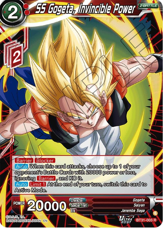 Image for SS Gogeta, Invincible Power - Dragon Ball Super: Masters