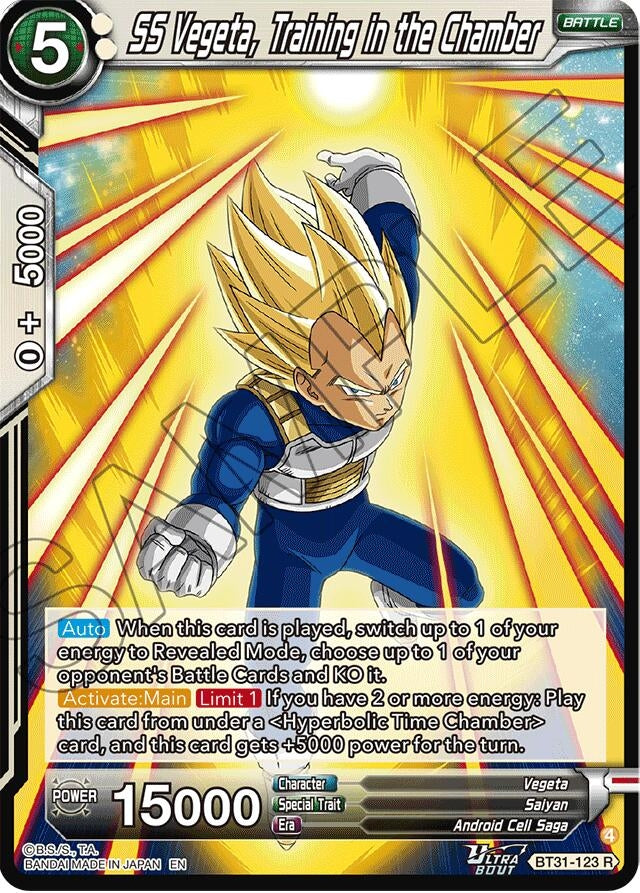 Image for SS Vegeta, Training in the Chamber - Dragon Ball Super: Masters