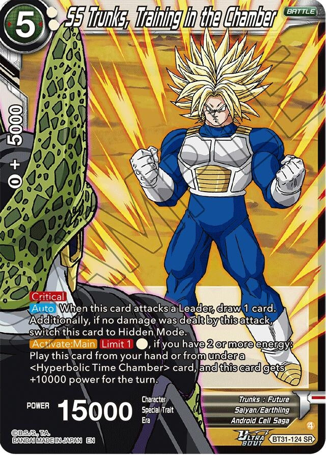 Image for SS Trunks, Training in the Chamber - Dragon Ball Super: Masters
