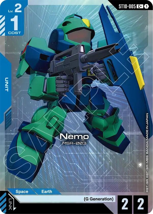 Image for Nemo (C+) (ST10) - Gundam Card Game