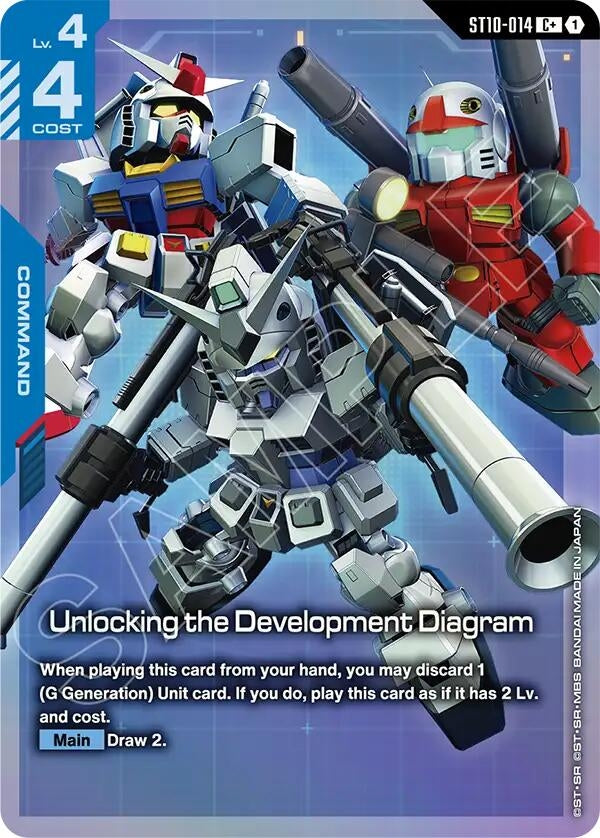 Image for Unlocking the Development Diagram (C+) (ST10) - Gundam Card Game