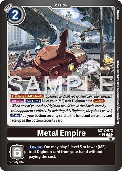 Image for Metal Empire (Limited Foil) (EX-12) - Digimon Card Game