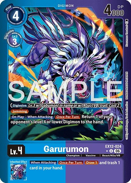 Image for Garurumon (Limited Foil) (EX-12) - Digimon Card Game