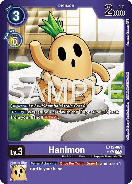 Image for Hanimon (Limited Foil) (EX-12) - Digimon Card Game