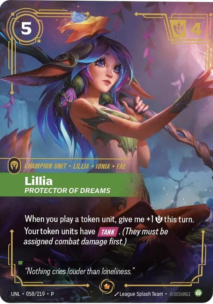 Image for Lillia, Protector of Dreams - Riftbound: League of Legends Trading Card Game