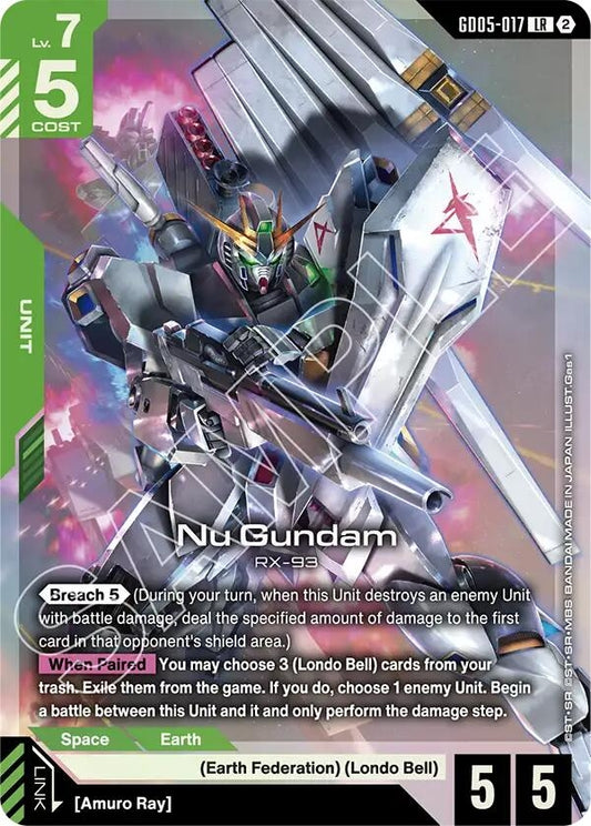 Image for Nu Gundam (GD05-017) - Gundam Card Game