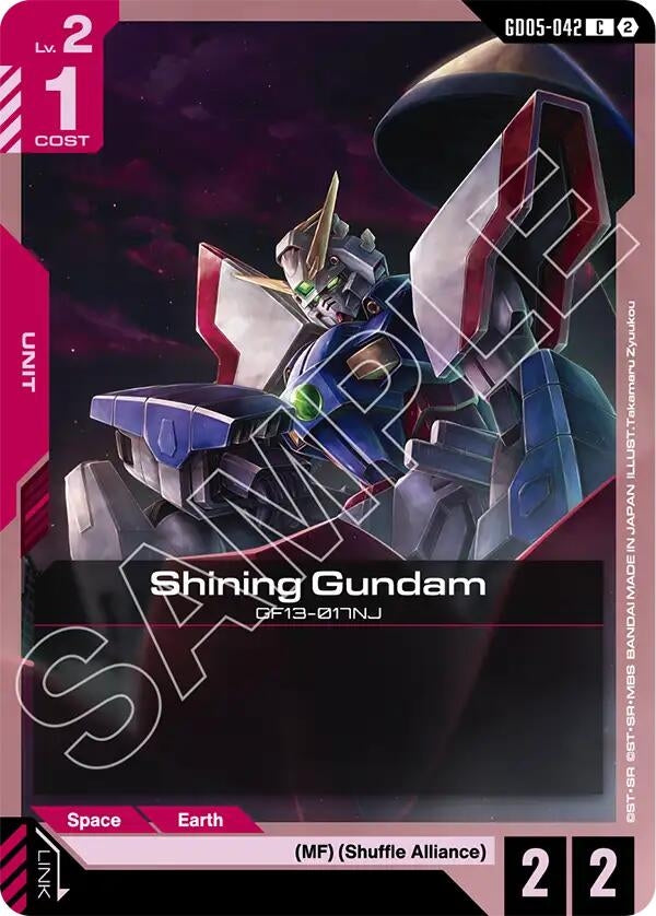 Image for Shining Gundam (GD05-042) - Gundam Card Game