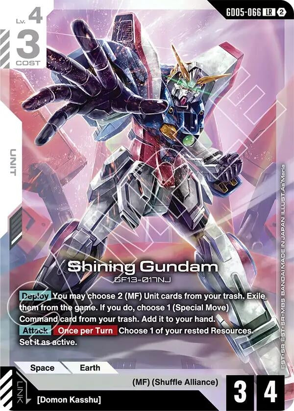 Image for Shining Gundam (GD05-066) - Gundam Card Game