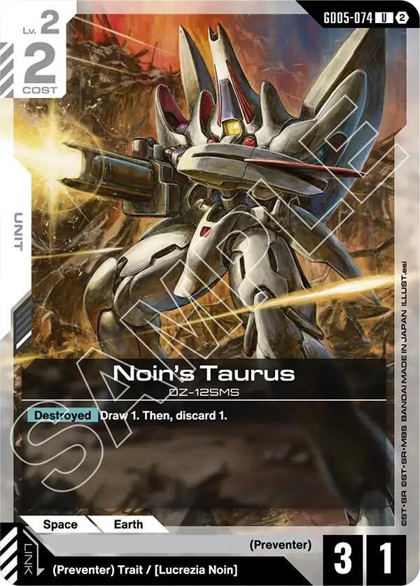 Image for Noin's Taurus - Gundam Card Game