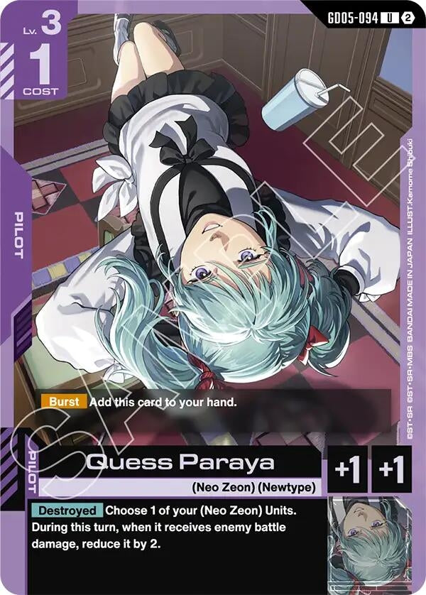 Image for Quess Paraya - Gundam Card Game