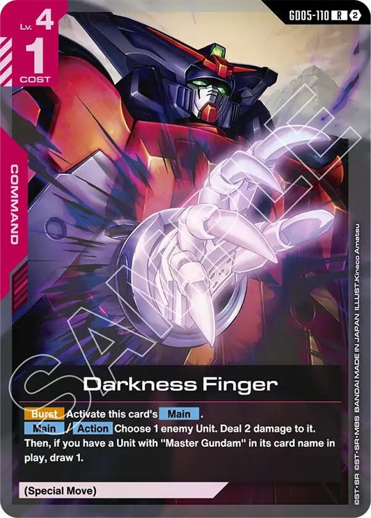 Image for Darkness Finger - Gundam Card Game