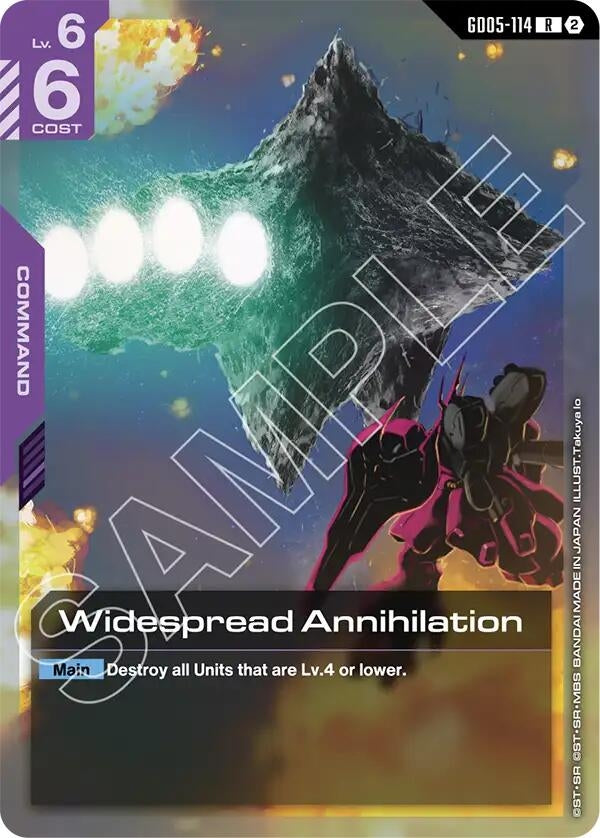 Image for Widespread Annihilation - Gundam Card Game