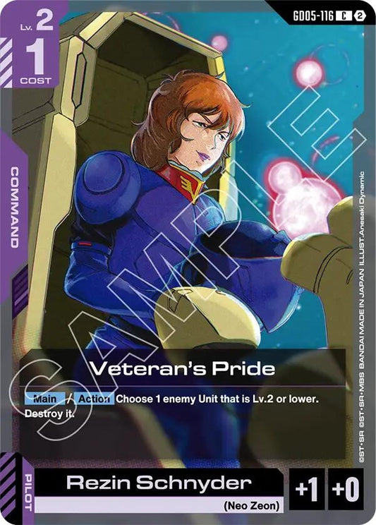 Image for Veteran's Pride - Gundam Card Game