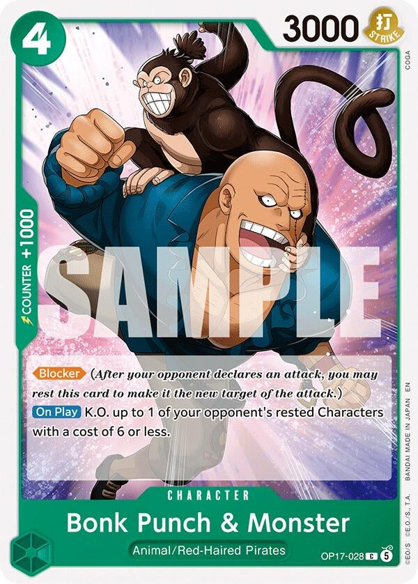 Image for Bonk Punch & Monster - One Piece Card Game