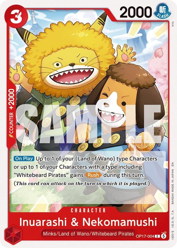 Image for Inuarashi & Nekomamushi - One Piece Card Game