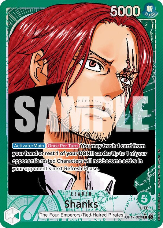 Image for Shanks (020) (Alternate Art) - One Piece Card Game