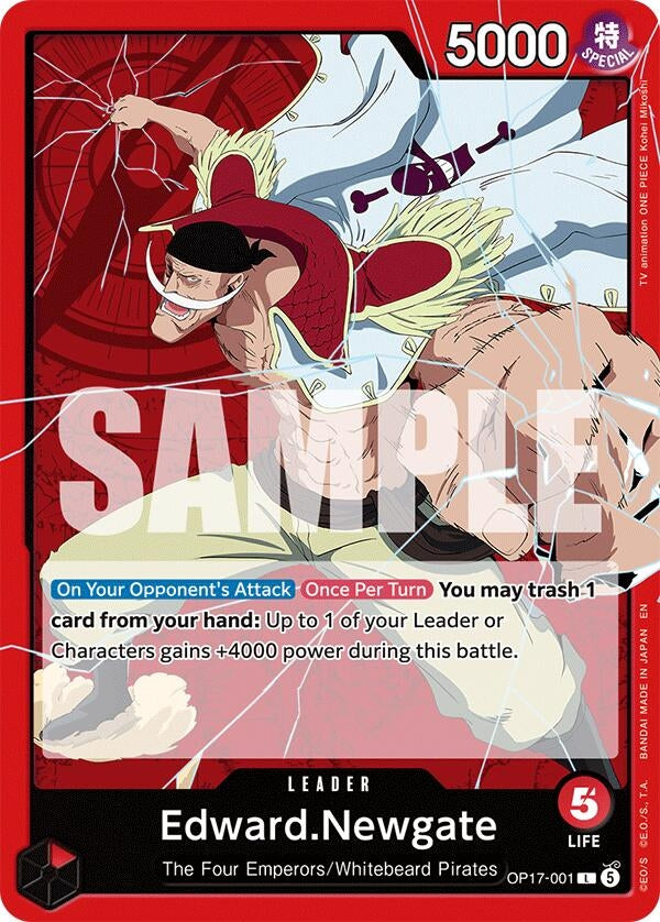 Image for Edward.Newgate (001) - One Piece Card Game