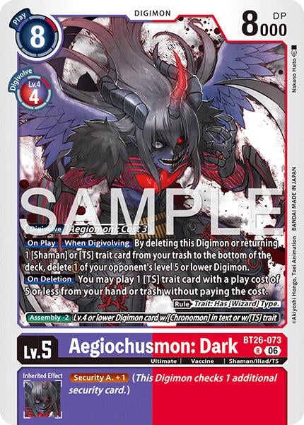 Image for Aegiochusmon: Dark - Digimon Card Game